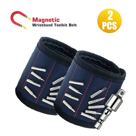 1/2Pcs Magnetic Wristband Holding Screws,Magnetic Screw Holder With Strong Magnets for Best Unique Christmas Gift for Men, DIY Handyman, Father/Dad,...