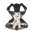thumbnail image 4 of Picia Winter Christmas And New Year Deer No-Pull Dog Harness Reflective Front Clip Vest with Handle,Step-in Air Dog Harness,Adjustable 2 Metal Rings 4 Buckles,Easy to Put on & Take Off, 4 of 9