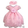 thumbnail image 3 of (0-36 M) Baby Girl Toddler Wedding Easter Baptism Formal Party Pink Dress S-XL, 3 of 6