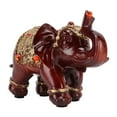 thumbnail image 1 of Statue d'Éléphant, Sculpture d'Éléphant Rouge Élégante Forme Parfaite en Résine pour la Maison, 1 of 8