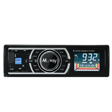 4 Channel Radio With Servos M.way LCD 240W 4 Channels Single DIN Bluetooth Car Stereo AM/FM Radio Receiver MP3 Player , For iPod & Android USB Connectivity Built-in Microphone ()