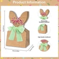 thumbnail image 2 of Boho Bow Bunny Goodie Bags for Egg Hunts, DIY Bunny Gift Boxes with Neutral Bow Ribbon, Spring Party Favor Bags for Classroom Treats and Easter Gifts For Classroom Trefor Classrofor, 2 of 7