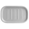 Mainstays Basic Ceramic Soap Dish Soft Silver Grey