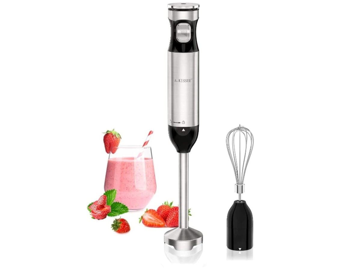 Electric Hand Mixer Handheld Blenders Whisk Stainless Steel Attachment 7 Speed 