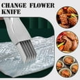thumbnail image 5 of Stainless Steel Onion Cutter, 2026 New Shred Silk for Vegetable, Household Multifunctional Food Slicer Gadget, Home Kitchen Cutter Sharp Scallion Shredding, 5 of 9