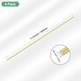 thumbnail image 3 of Uxcell 4-Pack Solid Brass Rod, 2.5x300mm Knife Handle Pins Material H59 Brass Round Stock for Knife Making Supplies, 3 of 7