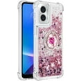 thumbnail image 3 of Case for Motorola G Play 4G 2024, Moto G Play 4G 2024 Case Glitter Clear TPU Cute Love Quicksand Sparkle Phone Case with Stand Liquid Shockproof Cover for Moto G Play 4G 2024 Rose Gold YBZ, 3 of 14
