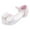 Silver, variant on FAOWME Girls Leather Shoes Shoes Dress Summer Children Shoes Baby Performance Shoes Wedding Banquet Flower Children Shoes White 5-5.5 Years