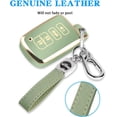 thumbnail image 3 of for Toyota Key Fob Cover with Keychain, 4 Button Car Key Case Shell for Tacoma Highlander Corolla Sequoia Camry Tundra Avalon RAV4 4Runner, Golden Edge Soft TPU Easy to Press, 3 of 15