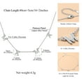 thumbnail image 5 of FindChic Mama Necklace for Women, Platinum Dainty Choker Cubic Zirconia Layered Necklaces Mother's Day Jewelry Gift for Mom with Box, 16inch, 5 of 10