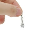 thumbnail image 3 of Unique Bargains 1 Pair Shoelace Charms Sparkly Gemstone Cherry Decorative Shoe Clips Silver Tone, 3 of 5