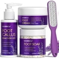 thumbnail image 1 of Kit de pedicura MOSRROU Set de cuidado de pies de color lavanda, 4 piezas, 1 of 9