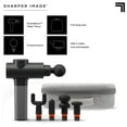 thumbnail image 5 of Sharper Image® Powerboost® Deep Tissue Percussion Massager Full Body Massage Gun, with 5 Interchangeable Attachments, Black, 5 of 14