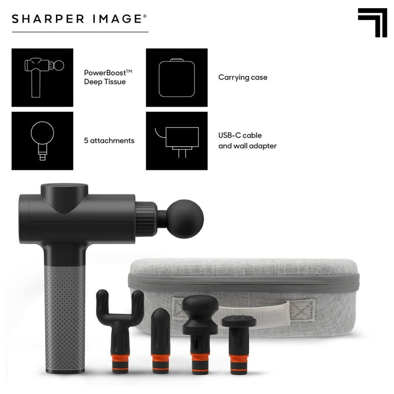 Sharper Image Powerboost Deep Tissue Massager Black 1017309