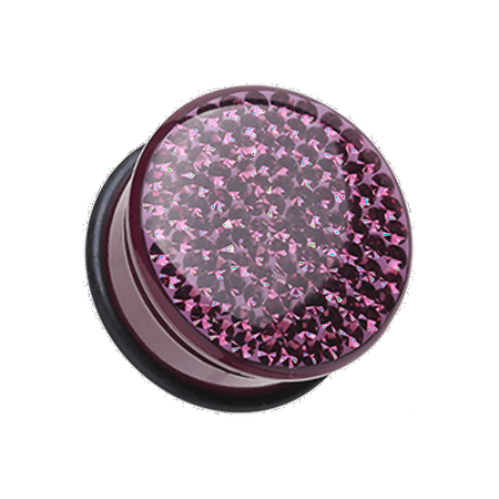

Brilliant Sparkles Color Body Single Flared Ear Gauge Plug