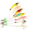 thumbnail image 1 of Juego de 7 señuelos para camarones luminosos y suaves, 7 colores, cebo para camarones, señuelos para camarones, cebo de pesca con ganchos, cuentas, aparejos de pesca para agua dulce, agua salada, lubina, trucha, bagre, salmón ER, 1 of 5