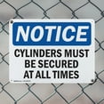 thumbnail image 5 of (2 Pack) Cylinders Must Be Secured At All Times OSHA Notice Sign 24 Inch X 18 Inch Indoor / Outdoor Rust-Free Aluminum Metal Signs for Workplace, Workshop, and Construction Site, Made, 5 of 8