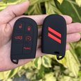 thumbnail image 2 of Funda protectora de silicona para llave de coche, para Jeep Grand Cherokee Compass Dodge Charger Chrysler 200 300 300C, llavero, piezas de automóvil, 2 of 5