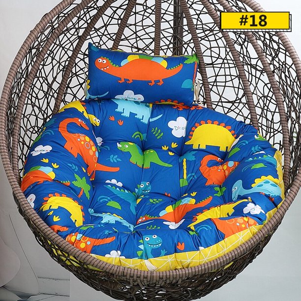Funda de cojín para silla de columpio colgante, funda de almohada desmontable redonda de Papasan sin relleno para el hogar, Patio y salas de estar, S/L Fivean unisex