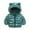 Green, variant on Odeerbi Baby Boys Girls Coats Winter Outerwear Jackets Toddler Kids 2025 Fashion Cute Cartoon Dinosaur Pattern Windproof Padded Clothes Jacket Hooded