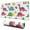 White Dinosaurs ROAR, variant on Long Mouse Pads for Desk,White Dinosaurs Silhouette Pattern Desk Mats on Top Of Desks, Desk Mouse Pad Extra Large with 3mm Non-Slip Base and Stitched Edge for Gaming,Office,Work,Home 31.5"x11.8"