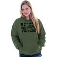 thumbnail image 4 of US Army Logo Wife Defending Freedom Hoodie Hooded Sweatshirt Men Brisco Brands S, 4 of 6