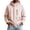 Pink, variant on FRSASU Men's Hooded Rain Jacket, Water‑Resistant Zip Up Outdoor Windbreaker Jacket with Multiple Pockets Yellow