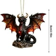 thumbnail image 2 of Dragon Shaped Christmas Ornament - Festive Christmas Dragon Pendant, Unique Hanging Decor for Christmas Tree, Home & Wall, Holiday Dragon Decoration for Xmas Celebrations & Displays, 3.15in, C, 2 of 9