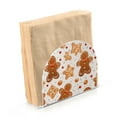 thumbnail image 2 of Gingerbread Man Cookies Napkin Holder for Table Clear Napkin Stand Paper Holder Acrylic Organizer Dispenser Napkins for Dinner Kitchen Restaurant Room, 2 of 8