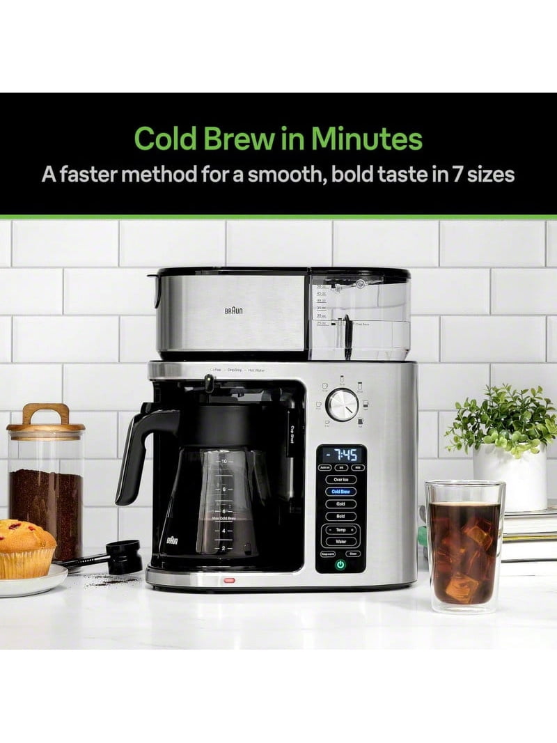 Free Shipping! Braun MultiServe Plus 10- Cup Pod Free Drip Coffee