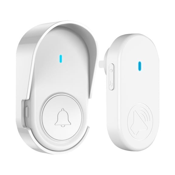 Long Range Wireless Smart Home Doorbell Alert System with Plug In Installation Ideal for Elderly Users