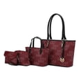 thumbnail image 1 of MKF Collection by Mia K.  Alexy M Signature Bag Set, Burgundy - 4 Piece, 1 of 1