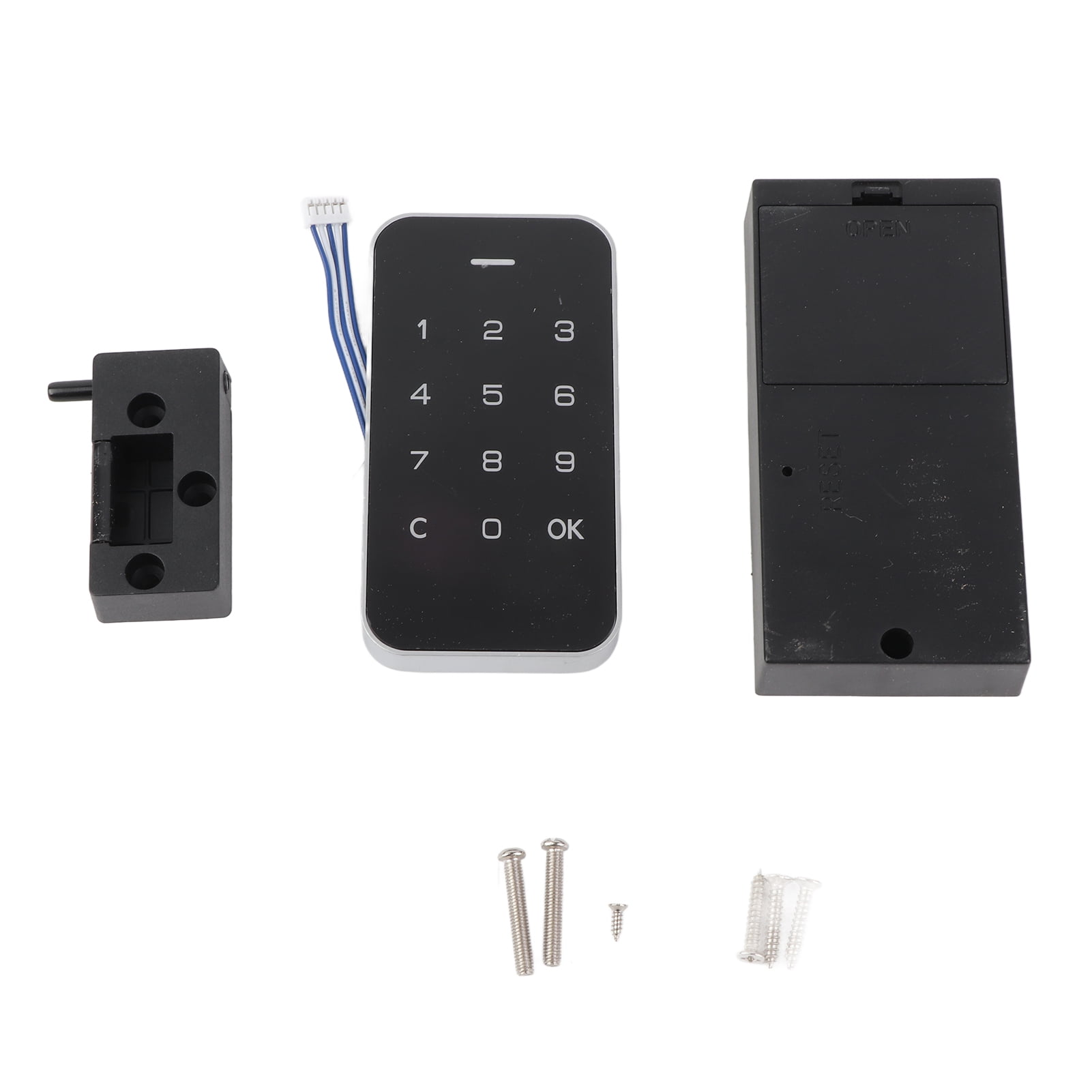 NFTIGB Smart Cabinet Lock Universal Password RFID Card Electronic Induction Keyless Entry for Wooden Chest Drawer Cupboard (5.12 inches / 13 cm) - No Batteries Included