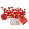 thumbnail image 2 of Ramo de frutos rojos artificiales en jarrón, centro de mesa decorativo para China Estilo A, 2 of 9