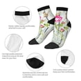 thumbnail image 6 of Bingfone Vintage Wood Background With Floral Design Patterned Men'S Women'S Casual Cotton Socks, 6 of 9