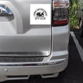 thumbnail image 2 of DistinctInk Custom Bumper Sticker - 8" x 8" Decorative Decal - White Background - Lawn Enforcement Officer, Lawnmower, 2 of 2