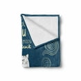 thumbnail image 2 of I Love You Soft Flannel Fleece Blanket, Love Cats on the Roof Under Night Sky Moon Stars Caricature Kitty Image, Cozy Plush for Indoor and Outdoor Use, 50" x 70", Petrol Blue Ivory, by Ambesonne, 2 of 6
