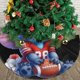 thumbnail image 3 of Falda para árbol de Navidad con puntadas, suave y divertida, decoración navideña de granja con cuello para árbol de Navidad de 36", 3 of 4