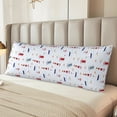 thumbnail image 6 of Gaeub Nautical Lighthouse Sailboat Printed Long Body Pillowcase Envelope Closure 1 Pack Wrinkle for Night Sweats - 20x54 in, 6 of 8