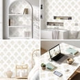 thumbnail image 4 of DAZLUTE Peel and Stick Removable Wallpaper Golden Floral Contact Self Adhesive Paper Wallpaper 17.72" x 118", 4 of 8