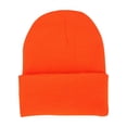 thumbnail image 2 of Gorro de lana para hombre cálido gorro de punto de gran tamaño gorra de para esquí senderismo actividades al - Naranja Yinane Gorro Beanie tejido para mujer, 2 of 6