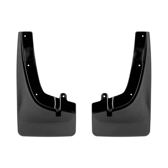 WeatherTech Custom No Drill Splash Guard MudFlaps compatible with 2022-2025 Nissan Frontier, Front Pair - Black