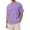 Purple, variant on Mens Cotton Linen T Shirts Short Sleeve Crewneck Casual Shirts Summer Breathable Lightweight Vacation Pullover Tops, SizesM-4XL
