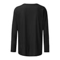 thumbnail image 5 of Gunia Halloween Shirts For Women Pumpkin Graphic Print Long Sleeve Crew Neck Casual Thanksgiving Tops Tees Tshirts Beige M-3Xl, 5 of 5