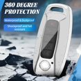 thumbnail image 5 of Key Fob Cover Compatible with Nissan Rogue Pathfinder Versa Kicks Sentra 2023-2025 TPU 3-5 Button Keychain Case Holder Protector,Silver, 5 of 6