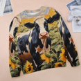 thumbnail image 6 of Farm Cows Womens Oversized Sweatshirts Hoodies Crewneck Casual Tops Comfy FallWinter Clothes 2024, 6 of 7