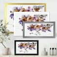 thumbnail image 4 of Designart 'Purple Wildflowers On White IV' Traditional Framed Art Print, 4 of 4