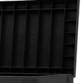 thumbnail image 3 of Dextrus 72 Gallon Weatherproof Resin Deck Box with Wheels, Mobile Lockable Outdoor Storage Bin, Durable Patio Organizer for Cushions, Garden Tools and Sports Equipment, Black, 3 of 10