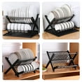 thumbnail image 5 of Plastic Folding Dish Drainer With Drip Tray Dish Strainer Tableware Drying Rack Kitchen Sink Rack Bowl Drying Rack Dish Storage Shelf Dish Rack Pp Plate Rack Dishes, 5 of 6