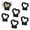 Black, variant on Stcellnmex 6 Pcs White Heart Shaped Flower Boxes with Handle, Empty Gift Bags for Bouquets Wedding Bridal Baby Shower Engagement Party Supply